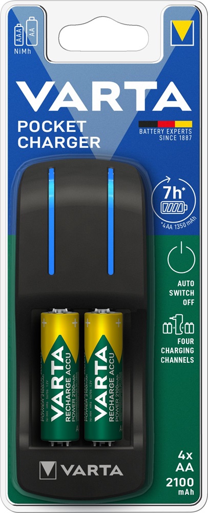 Varta 57642101451 Pocket Töltő+ 4x2100mAh akku