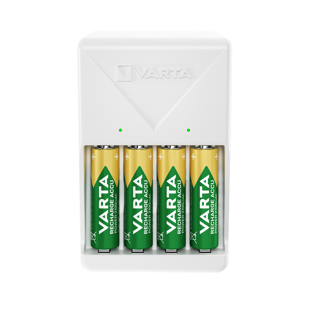 Varta 57657101451 Plug töltő + 4db AA 2100 mAh akkumulátor