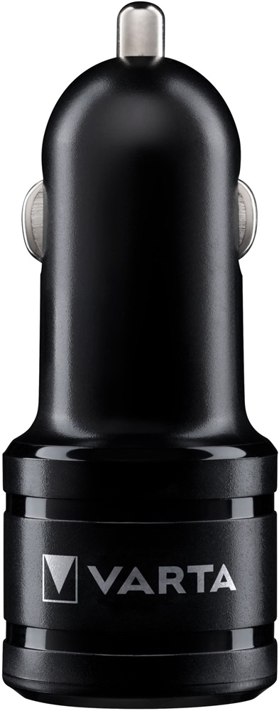 Varta 57931101401 4,8A univerzális 2xUSB fekete autós töltő Micro USB kábellel
