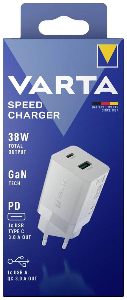 Varta 57955101111 Speed USB A 18W/USB C 20W hálózati töltő