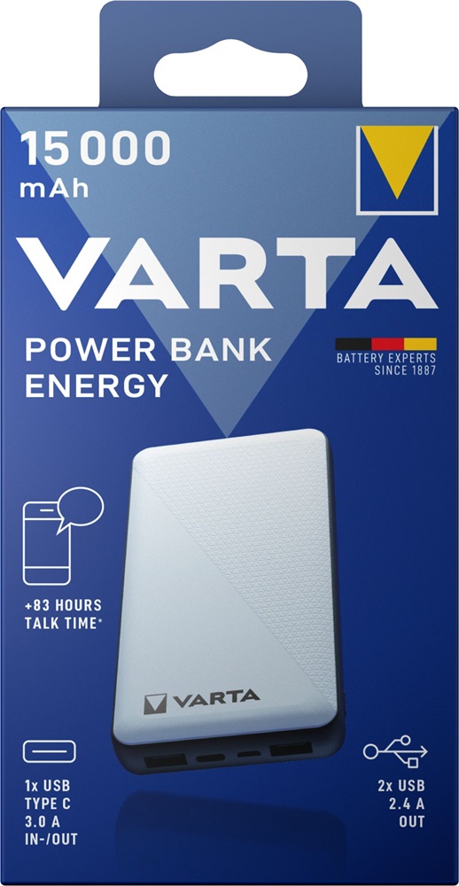 Varta 57977101111 hordozható 15000mAh Portable power bank