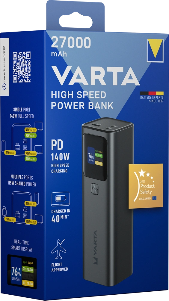 Varta 57984101111 High Speed 27000mAh power bank