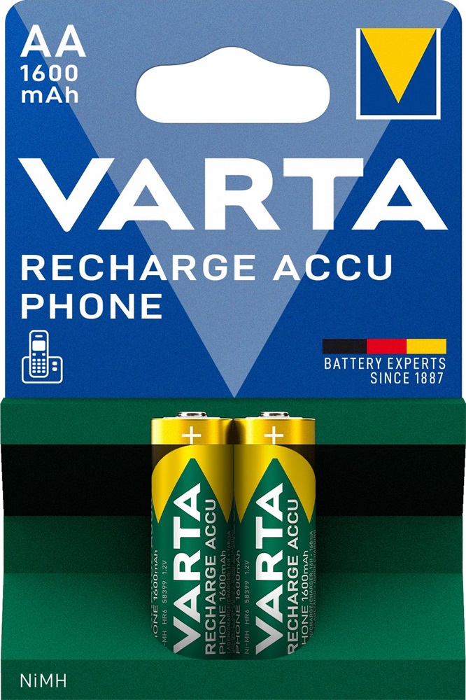 Varta 58399201402 Phone AA 1600mAh ceruza akkumulátor 2db/bliszter