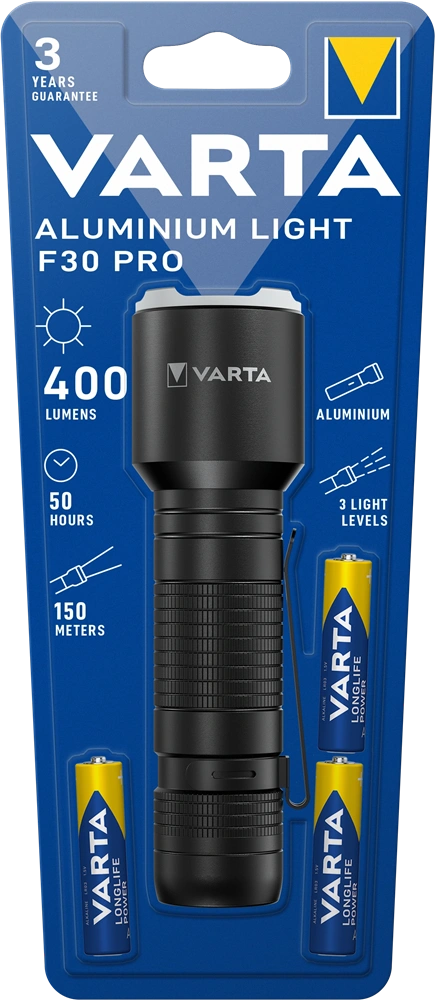 Varta ALUMINIUM LIGHT F30  PRO elemlámpa