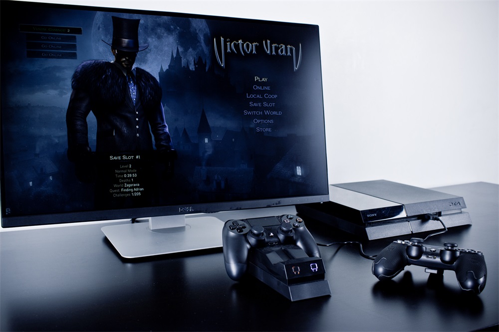Venom VS2732 PS4 fekete dupla töltőállomás