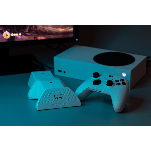 Venom VS2871 Xbox Series X & S fehér dupla töltőállomás + 2db akkumulátor