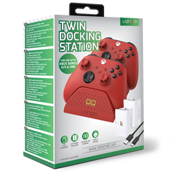 Venom VS2879 Xbox Series S & X piros dupla töltőállomás + 2 db akkumulátor