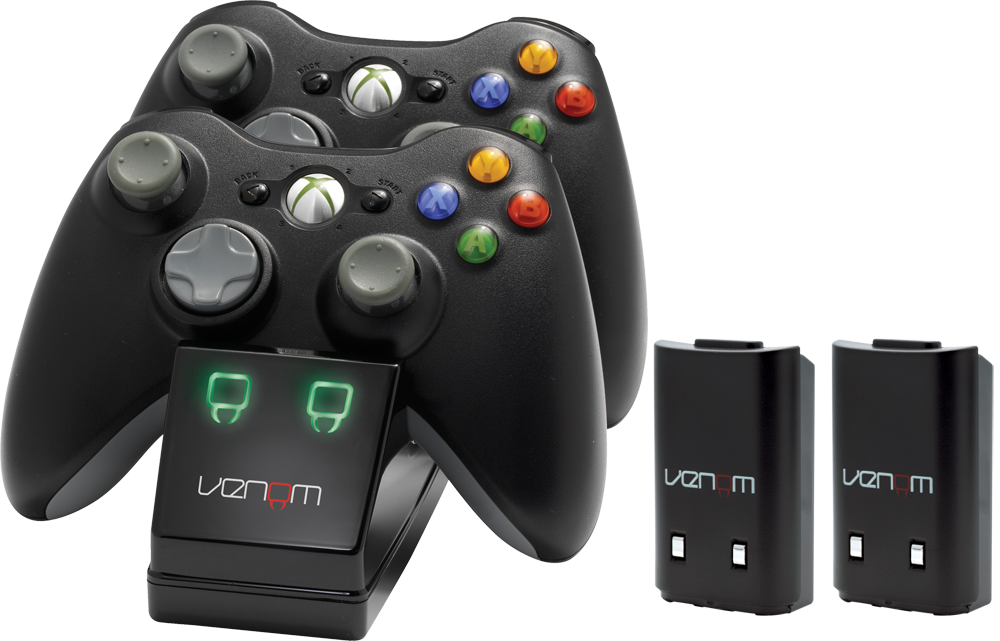 Venom VS2891 Xbox 360 fekete dupla töltőállomás + 2db akkumulátor
