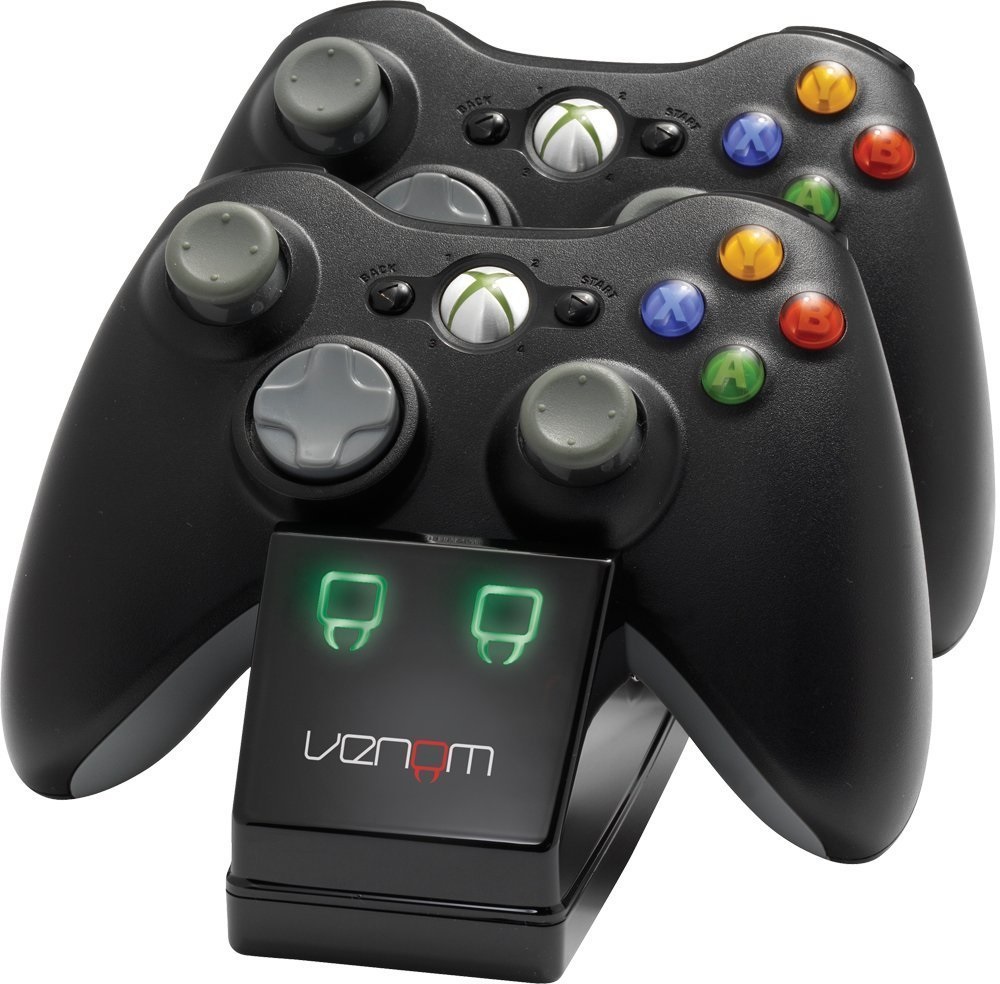 Venom VS2891 Xbox 360 fekete dupla töltőállomás + 2db akkumulátor