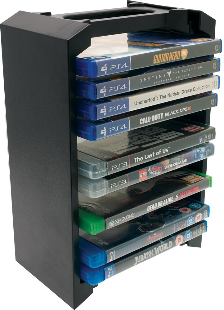 Venom VS3053 PS3/PS4/Xbox One/Blu-ray 12 db-os fekete tartó állvány
