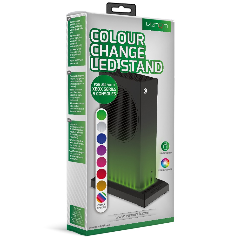 Venom VS3511 Xbox Series S RGB LED fekete állvány