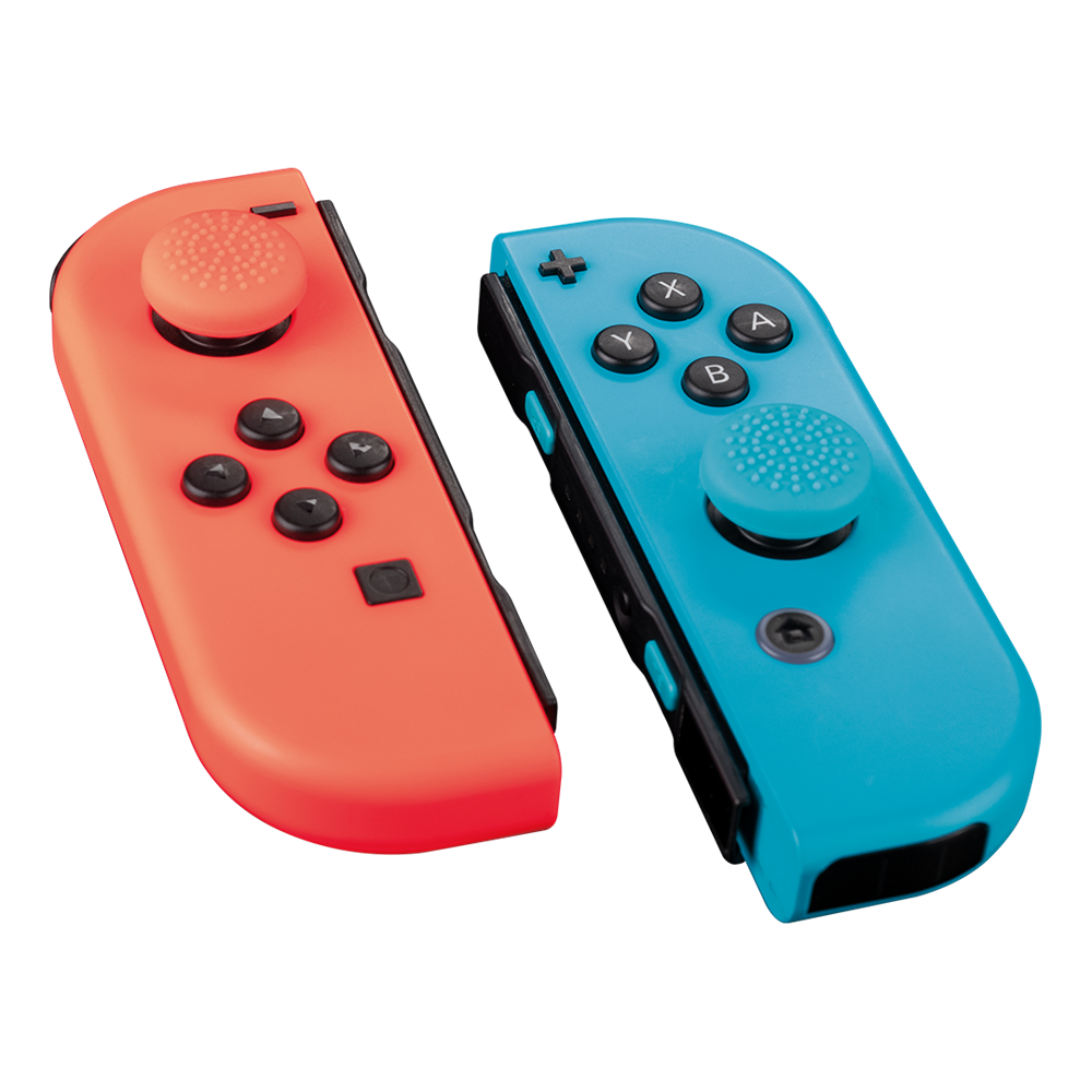 Venom VS4918 Nintendo Switch kontrollerhez piros, kék hüvelykujj csúszásgátló (4x)