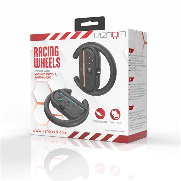 Venom VS4934 Nintendo Switch 2/Switch Racing Wheel Twin Pack kontroller kiegészítő csomag