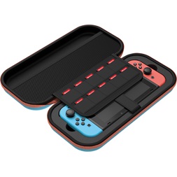 Venom VS4955 Nintendo Switch 2/Switch/OLED/Lite kék-narancs hordtáska + Switch 2 kijelzővédő fólia