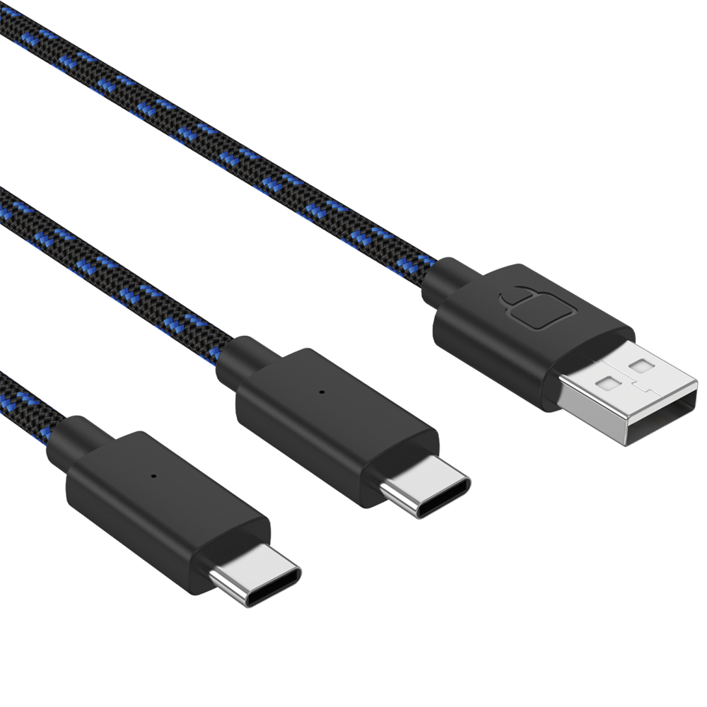 Venom VS5002 PS5 Dual Play & Charge 3m USB Type-C fekete töltőkábel