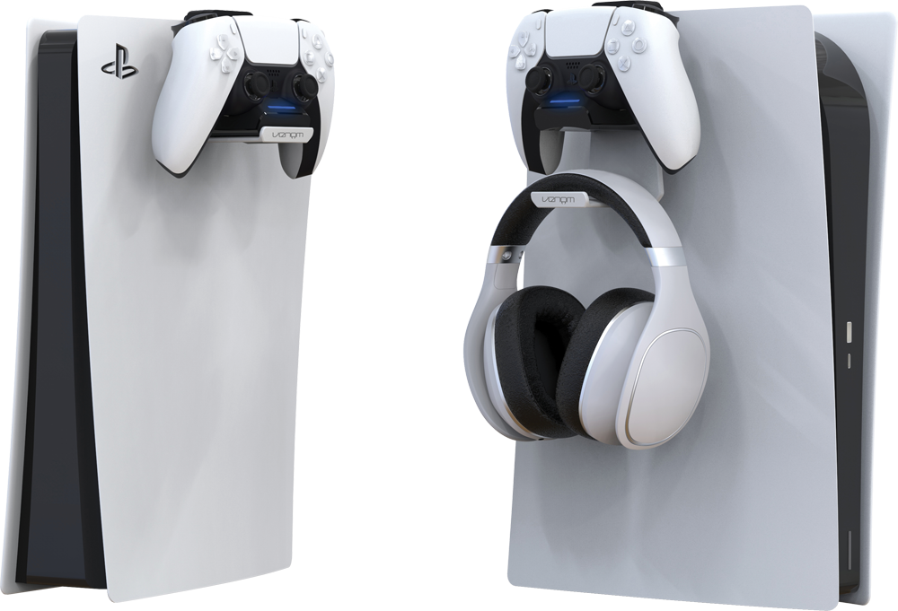 Venom VS5018 PS5 fehér töltőállomás headset tartóval