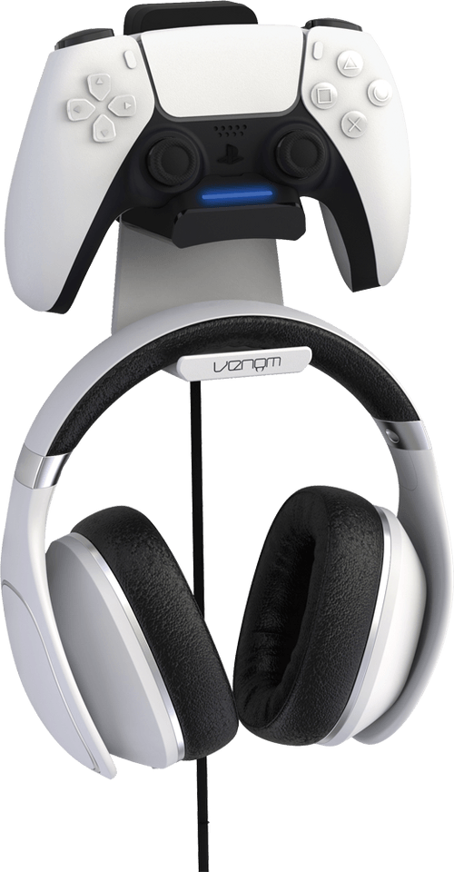 Venom VS5018 PS5 fehér töltőállomás headset tartóval