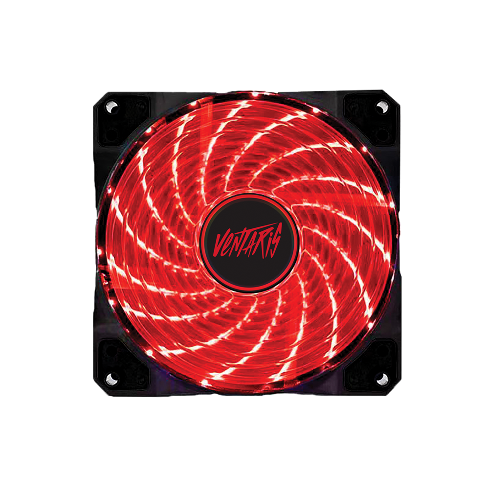 Ventaris F500 120mm piros ház hűtőventilátor