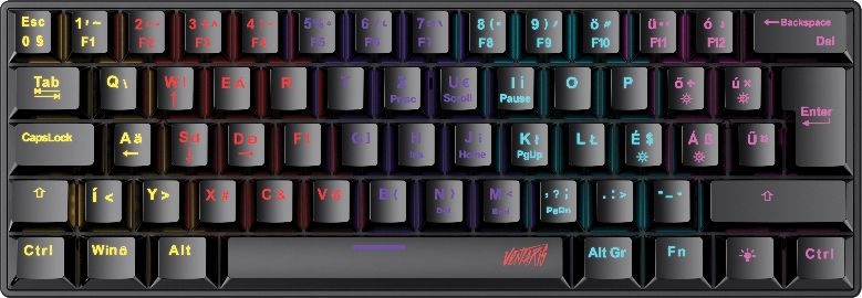 Ventaris Lissgard RGB (Blue Switch) HUN Mechanikus gamer billentyűzet