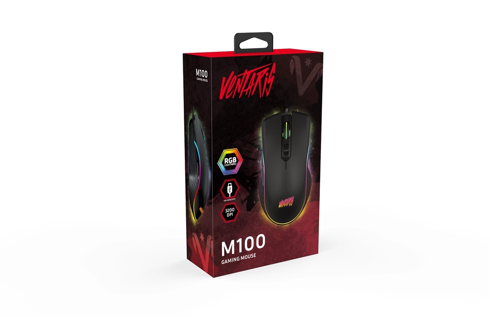 Ventaris M100 RGB gamer egér