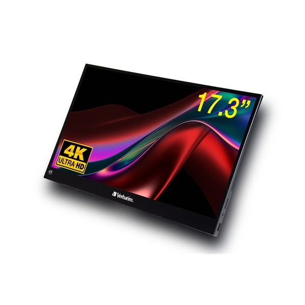 Verbatim 17,3" 32239 PMT-17-4K UHD hordozható érintőkijelzős monitor