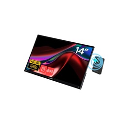 Verbatim 32088 hordozható 14" érintő kijelzős Full HD monitor vezeték nélküli powerbankkal 5000mAh