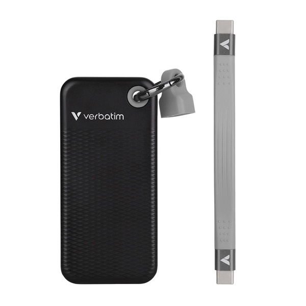 Verbatim 32190 1TB USB 3.2 gen 2 kulcstartós fekete-szürke külső SSD