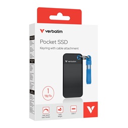 Verbatim 32191 1TB USB 3.2 gen 2 kulcstartós fekete-kék külső SSD