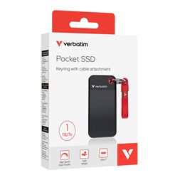 Verbatim 32192 1TB USB 3.2 gen 2 kulcstartós fekete-piros külső SSD