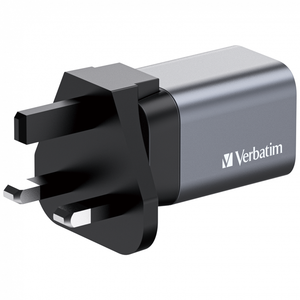 Verbatim 32200 GNC-35 GaN Charger 35W USB Type-A + Type-C hálózati töltő adapter