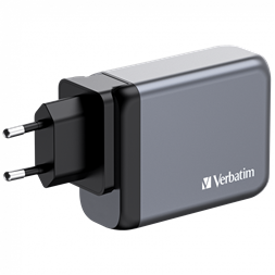 Verbatim 32202 GNC-100 GaN Charger 100W USB Type-A + 3xType-C hálózati töltő adapter