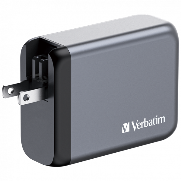 Verbatim 32202 GNC-100 GaN Charger 100W USB Type-A + 3xType-C hálózati töltő adapter