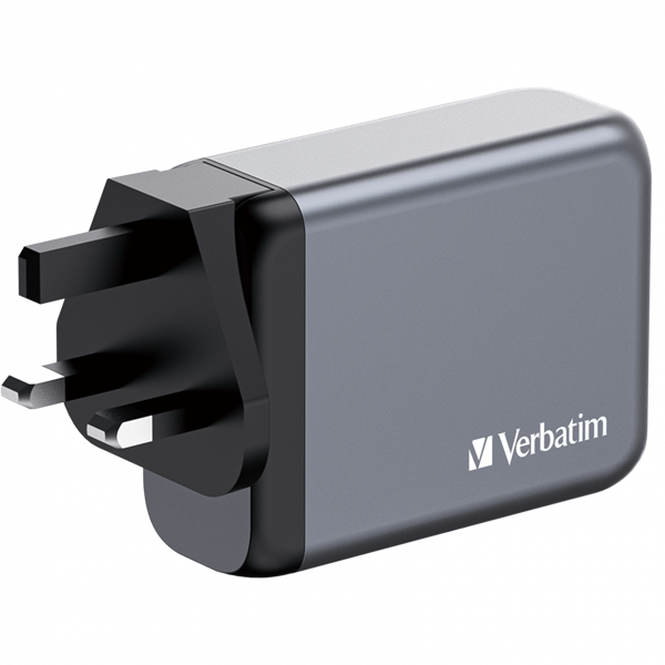 Verbatim 32202 GNC-100 GaN Charger 100W USB Type-A + 3xType-C hálózati töltő adapter