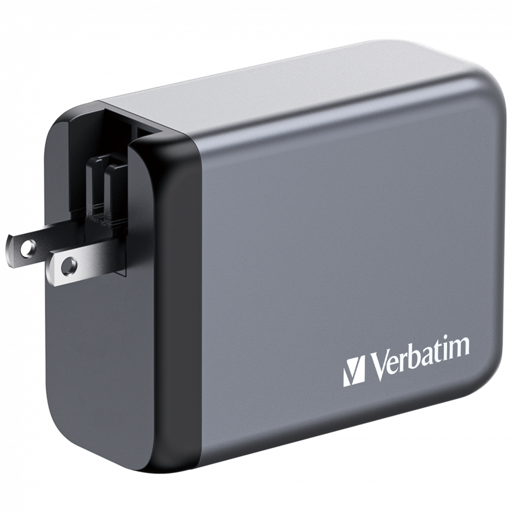 Verbatim 32204 GNC-200 GaN Charger 200W USB Type-A + 3xType-C hálózati töltő adapter