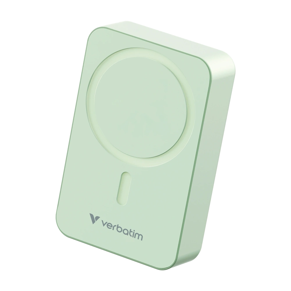 Verbatim 32224 Charge n Go Essentials 20000mAh zöld vezeték nélküli mágneses powerbank