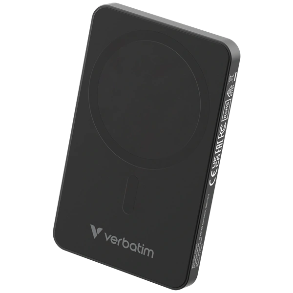 Verbatim 32225 Charge n Go Essentials 5000mAh fekete vezeték nélküli mágneses powerbank