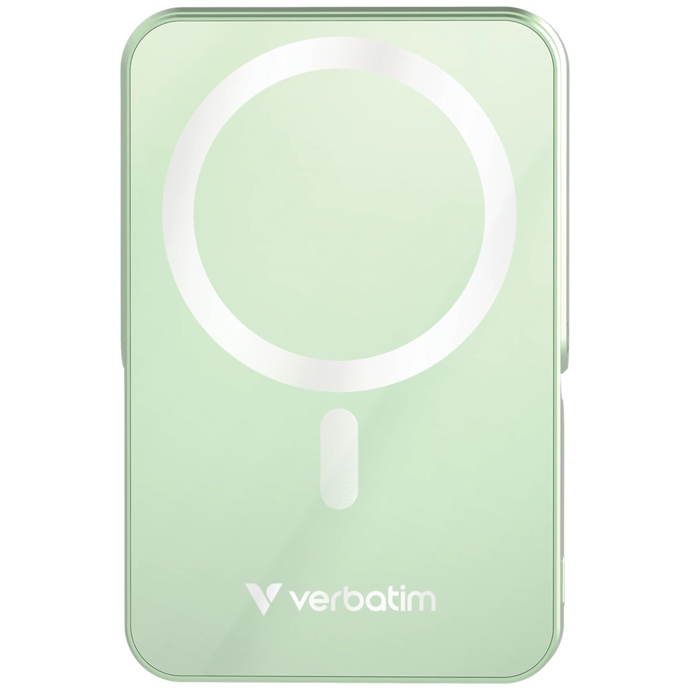 Verbatim 32259 Charge n Go 10000mAh zöld vezeték nélküli kitámasztható mágneses powerbank