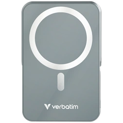 Verbatim 32268 Charge n Go 10000mAh szürke vezeték nélküli kitámasztható mágneses powerbank