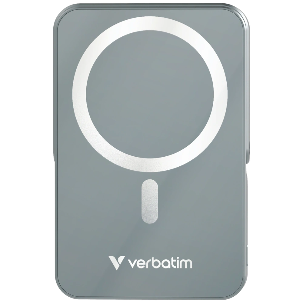 Verbatim 32268 Charge n Go 10000mAh szürke vezeték nélküli kitámasztható mágneses powerbank