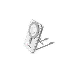 Verbatim 32276 Charge n Go 2C 5000mAh ezüst vezeték nélküli mágneses kitámasztható powerbank 2xUSB-C kábellel