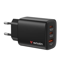 Verbatim 32352 Essentials 65W fekete GaN hálózati töltő