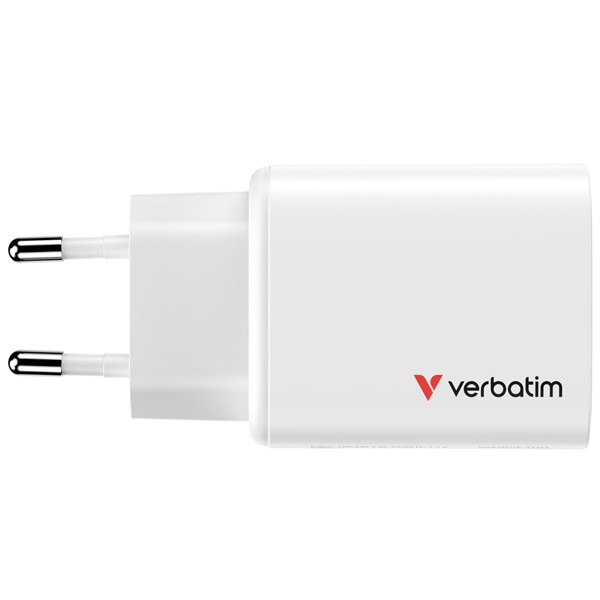 Verbatim 32353 Essentials 65W fehér GaN hálózati töltő