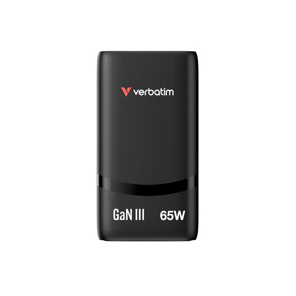 Verbatim 32354 Fold n Go 65W fekete GaN hálózati töltő