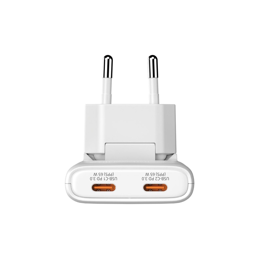 Verbatim 32355 Fold n Go 65W fehér GaN hálózati töltő