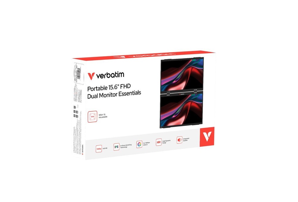 Verbatim 32403 Essentials hordozható 15,6" Full HD dupla monitor