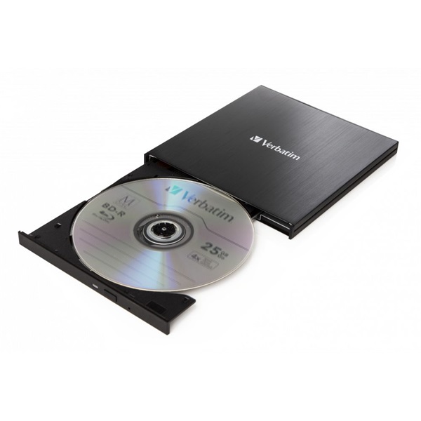 Verbatim 43890 USB 3.0 fekete Blu-Ray optikai meghajtó