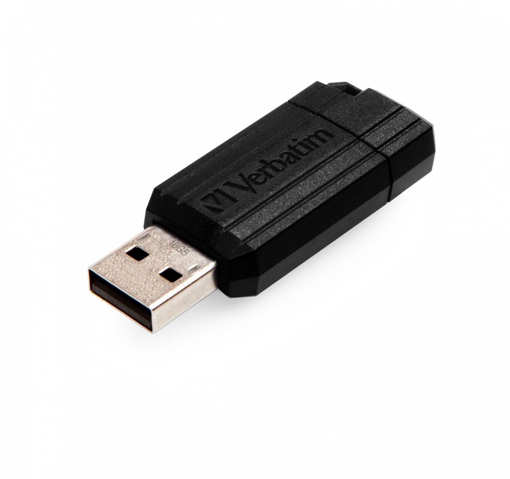Verbatim 49063 PIN STRIPE 16GB USB 2.0 fekete Flash Drive