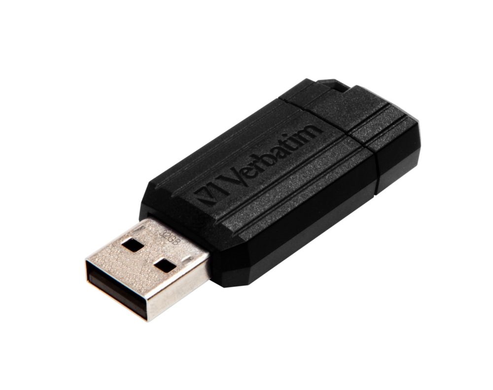 Verbatim 49064 PIN STRIPE 32GB USB 2.0 fekete Flash Drive