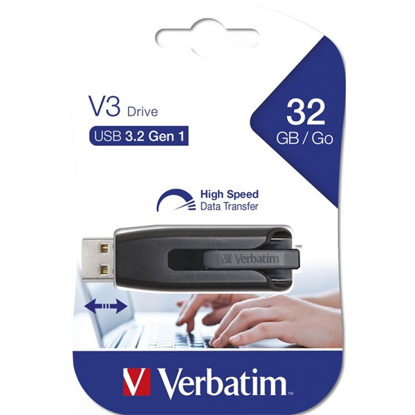 Verbatim 49173 Store`n`Go v3 32GB USB 3.0 Flash Drive