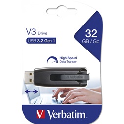 Verbatim 49173 Store`n`Go v3 32GB USB 3.0 Flash Drive
